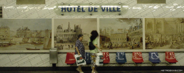 paris metro（パリのメトロ）Hôtel de Ville></div>

<div id=